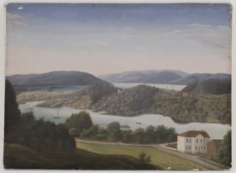 Vue de Schafteløkken vers Bygdøy